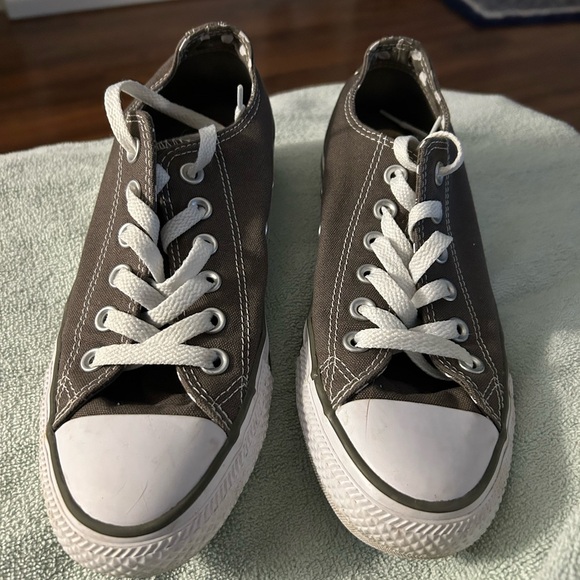 Converse Casual Gray Canvas Sneakers - Picture 1 of 7